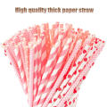 Palhas de papel de cor listrada de alta qualidade feita sob encomenda do produto comestível biodegradáveis, palhas bebendo do papel por atacado